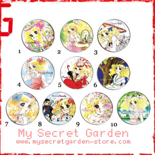 Candy Candy キャンディ・キャンディ Anime Pinback Button Badge Set 2a or 2b ( or Hair Ties / 4.4 cm Badge / Magnet / Keychain Set )